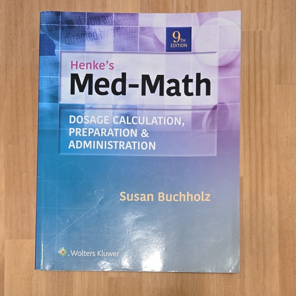 Henke's Med-Math 9th Edition Book
